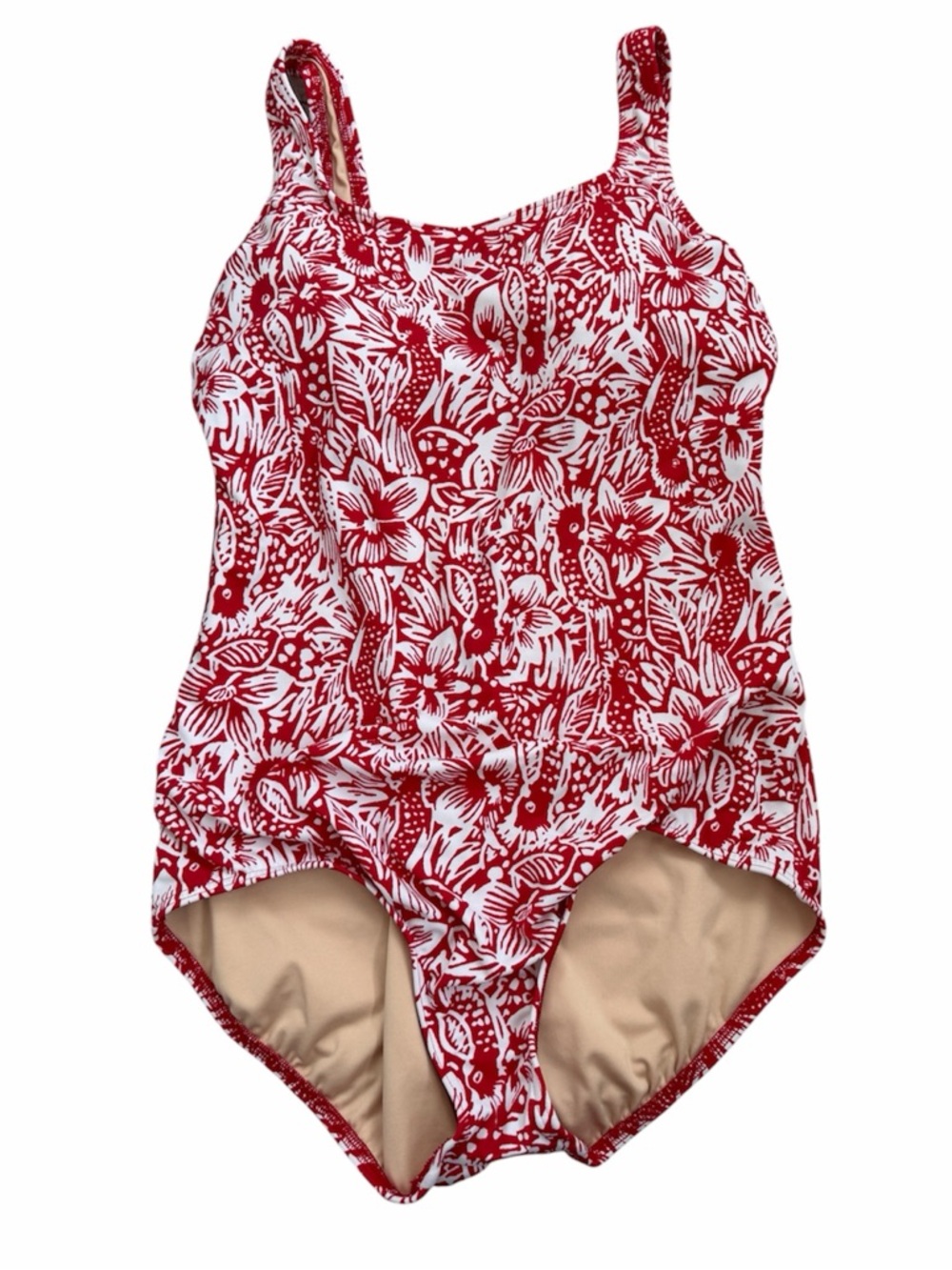 ‼️SOLD‼️Land’s End Red One-Piece Swimsuit